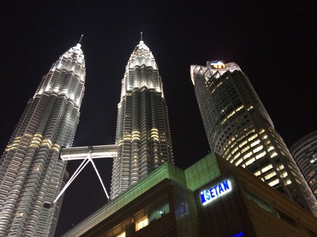 Kuala Lumpur photographed at night