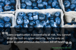 You cannot drop the ball on Cyber Security