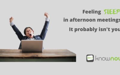 Feel sleepy in afternoon meetings? It probably isn’t you.